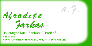 afrodite farkas business card